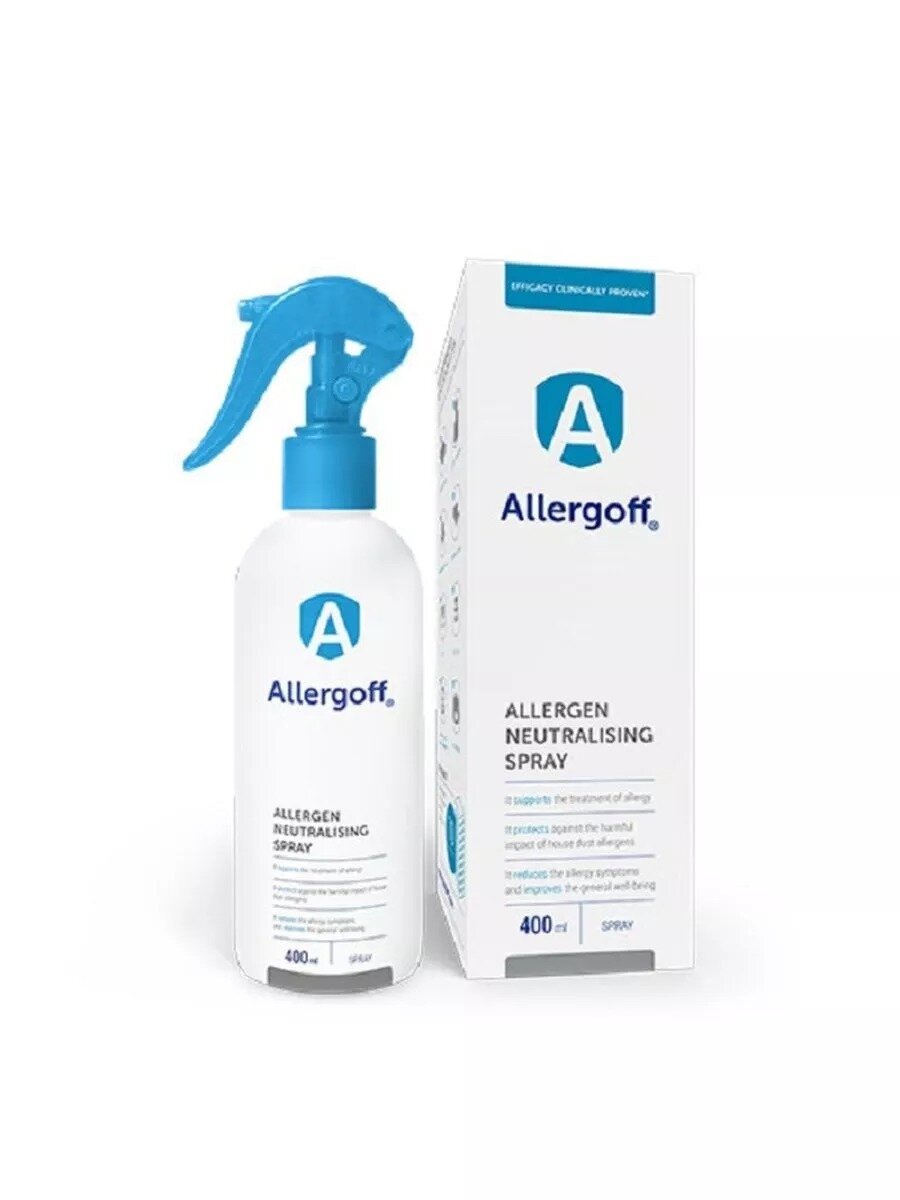 Спрей Allergoff "Natural", для устранения клеща, спрей для домашней пыли — фото 1