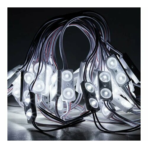 Светодиодный модуль MAKSILED 0.96Вт, 24В, IP67, SMD2835 2LED, 160лм, холодный белый, 40 шт./упаковка ML-M2SM-L-2835-CW-24V