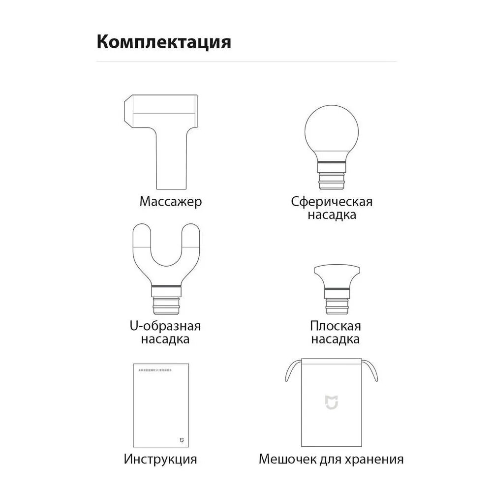 Официальная упаковка Xiaomi Mijia Mini Fascia Gun 2C