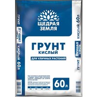 Щедрая земля грунт кислый (60 л )