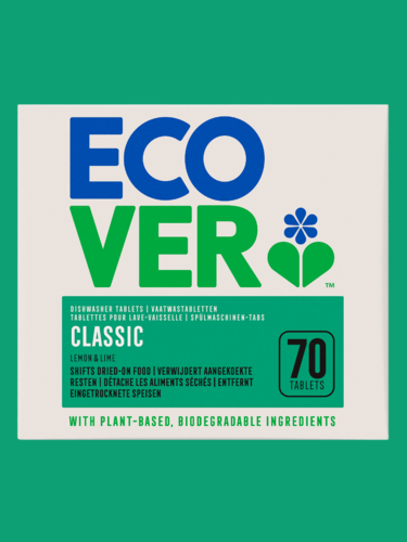 Изображение товара Экологичные таблетки для посудомоечной машины Ecover Classic - бесфосфатные - 70шт (Бельгия) биоразлагаемые