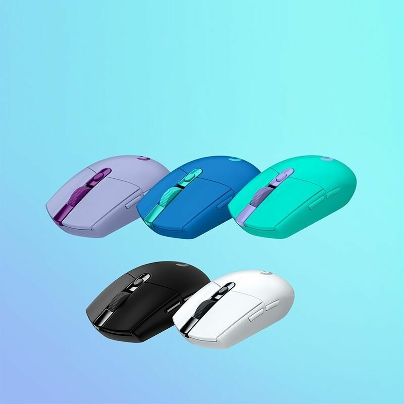 Компьютерная мышь, Logitech(G) G304, Беспроводная игровая мышь, Белая — фото 1