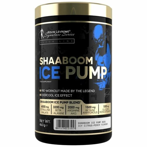 Предтренировочный комплекс LEVRONE SHAABOOM ICE PUMP 463г. Ледяная ежевика-ананас