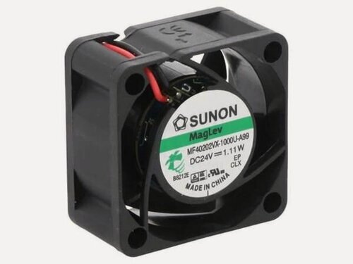 Изображение товара Вентилятор SUNON MF40202VX-1000U-A99, 24 В DC, 40 x 40 x 20 мм, подшипник Vapo, 18,3 куб. м/ч, 27,5 дБА