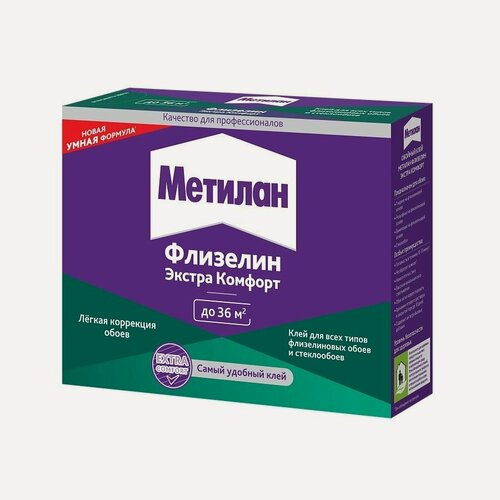 Изображение товара Клей для обоев Метилан Флизелин Экстра Комфорт (200гр)
