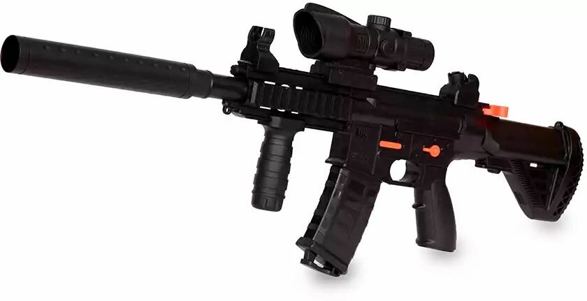Игрушечная штурмовая винтовка M416 с мягкими пулями и автоматическим режимом стрельбы (АКБ З/У 10 мягких патронов)