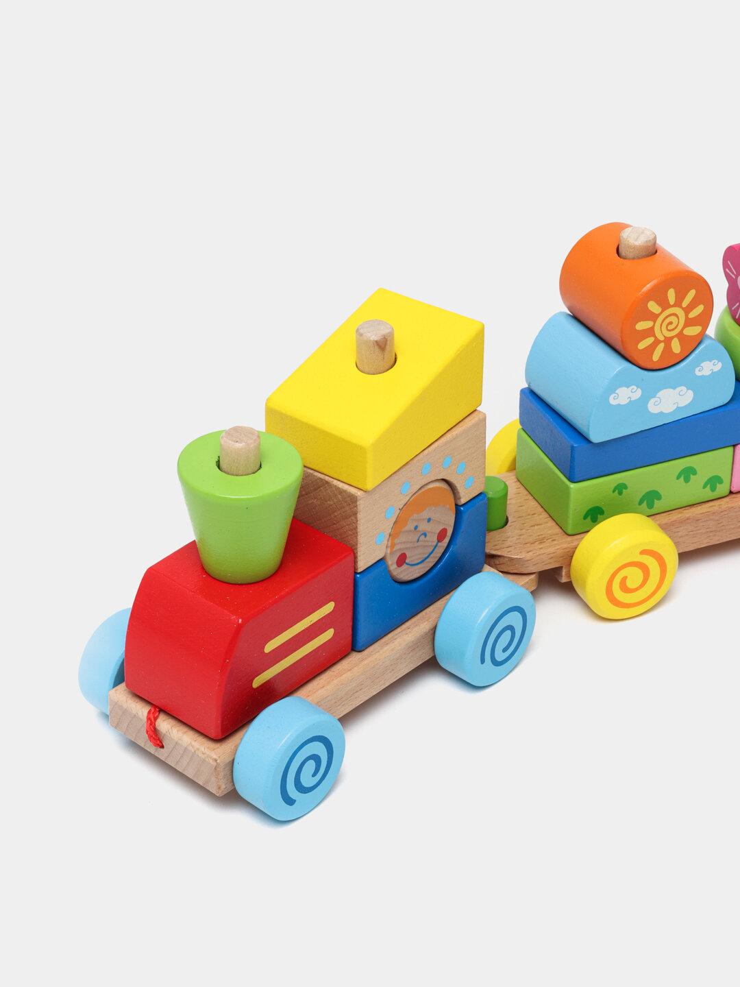 Поезд деревянный Viga 50089 — фото 1