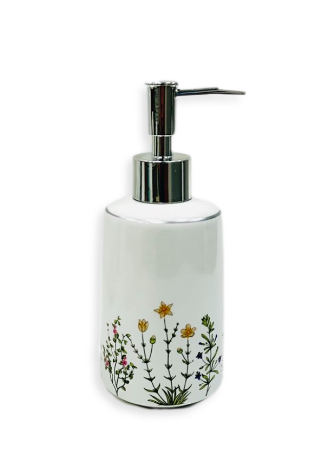 Дозатор для жидкого мыла Primanova Flowers DR-81250 керамика цвет белый
