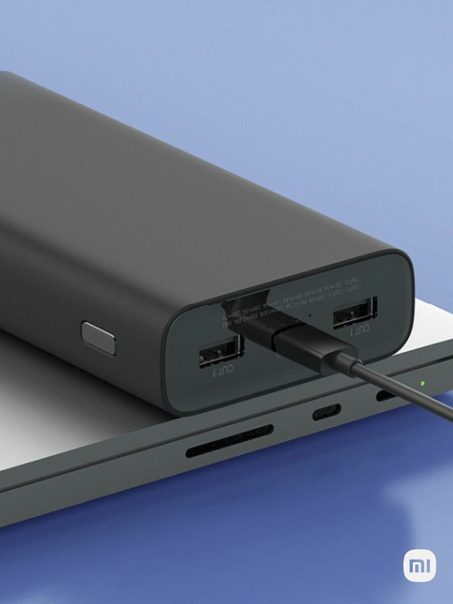 Мобильный аккумулятор Xiaomi Redmi Power Bank PB200LZM Li-Pol 20000mAh 3.6A+2.4A белый 2xUSB - фото №7