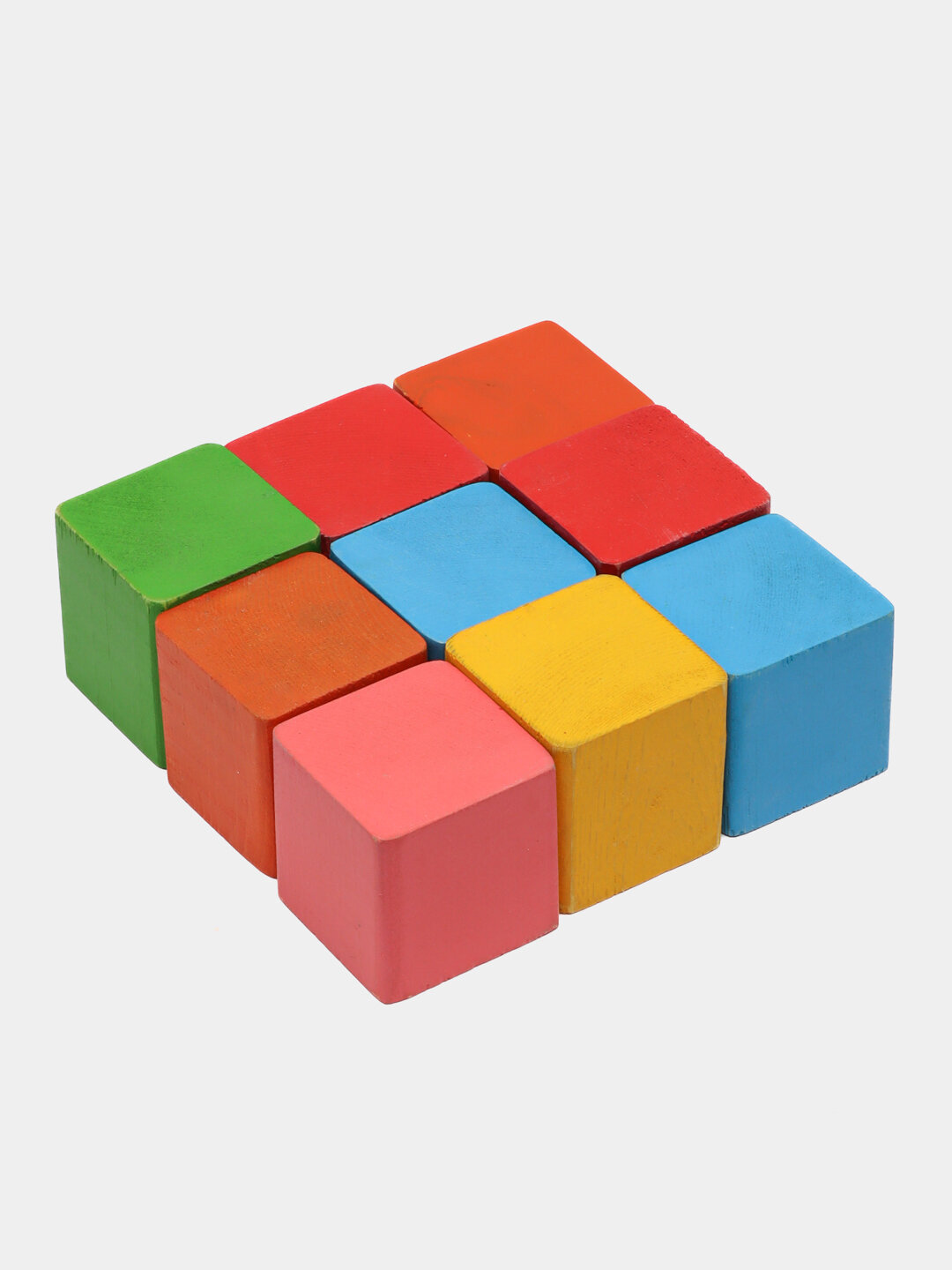 Цветные кубики 12 штук "С карточками", развивающие, для детей от 1,5 до 5 лет — фото 1
