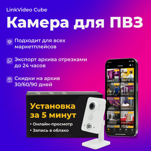 Изображение товара Wi-Fi камера для ПВЗ (пунктов выдачи заказов) с записью в облако LinkVideo