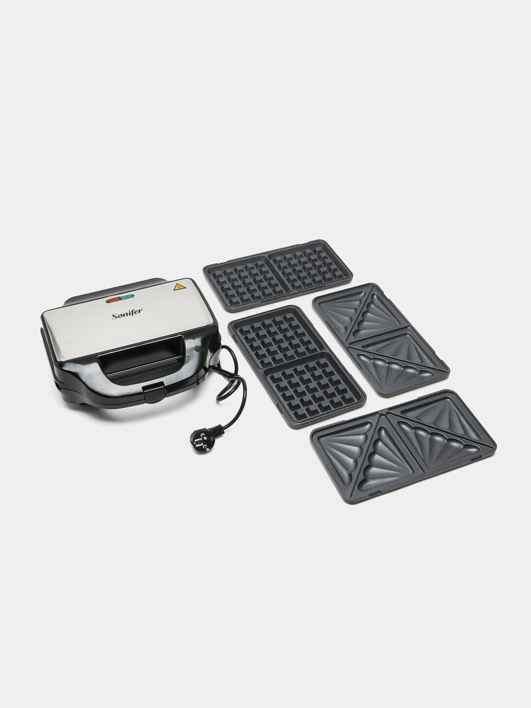 Вафельница Sonifer SF-6056, 3 в 1, антипригарное покрытие, с защитой от перегрева — фото 1