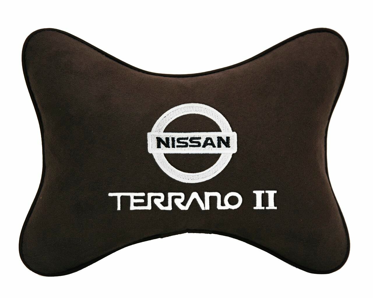 Подушка на подголовник коричневая алькантара NISSAN Terrano II