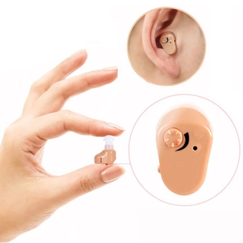Изображение Слуховой аппарат IN Ear AXON K-83, усилитель звука, мягкие беруши, персональные для здоровья, C, Прямая доставка, Gold