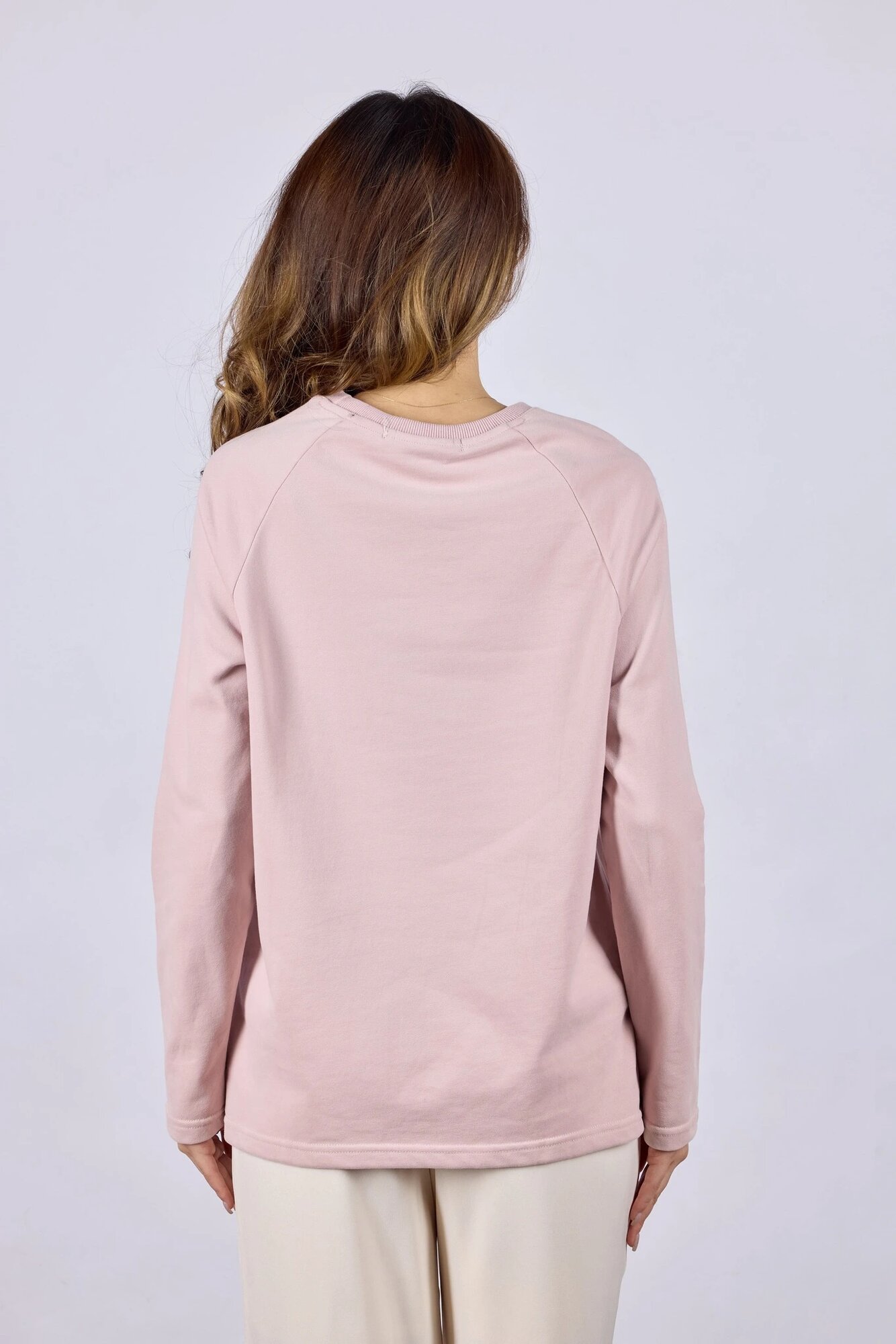 Лонгслив Selfie, размер M, , розовый — фото 1