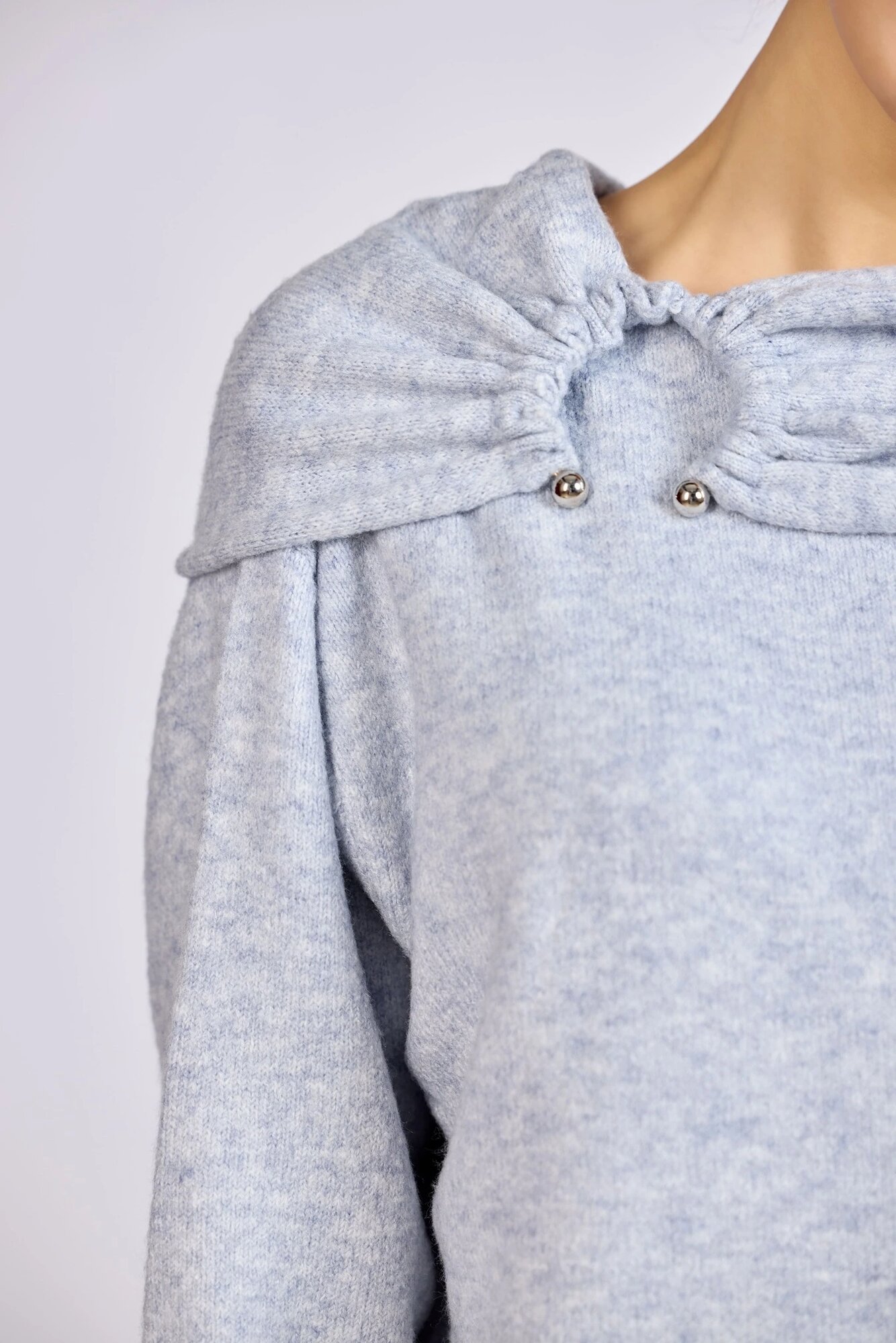 Свитер Selfie, размер S, , голубой — фото 1