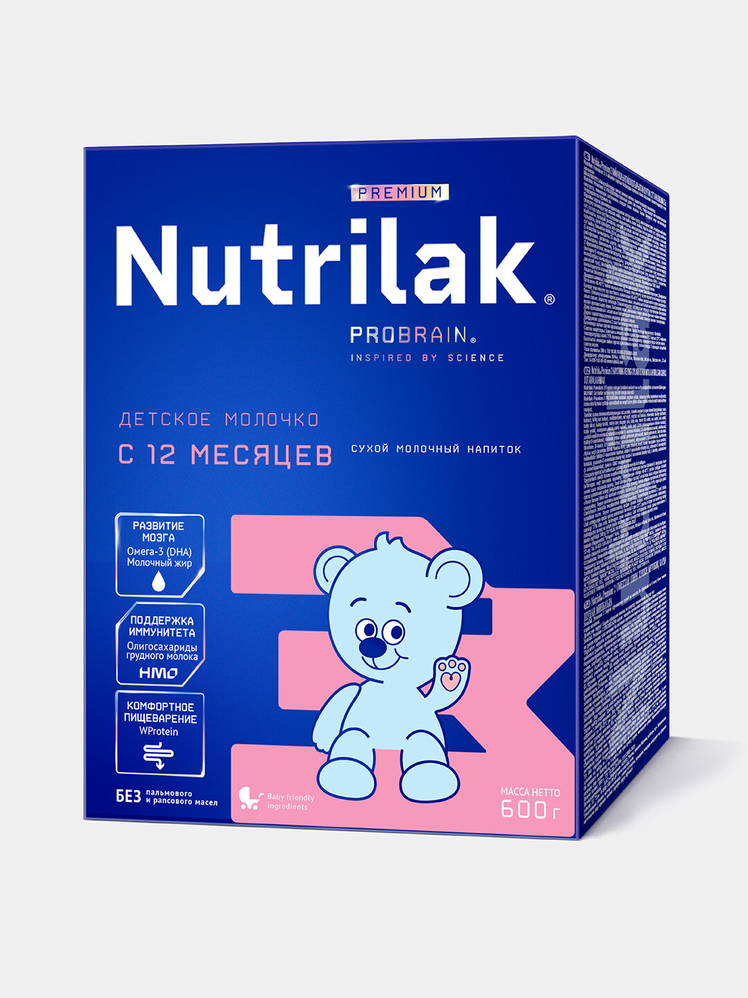 Молочный напиток Nutrilak Premium 3 , 600 гр , для детей от 1 года, сухой, без пальмового масла