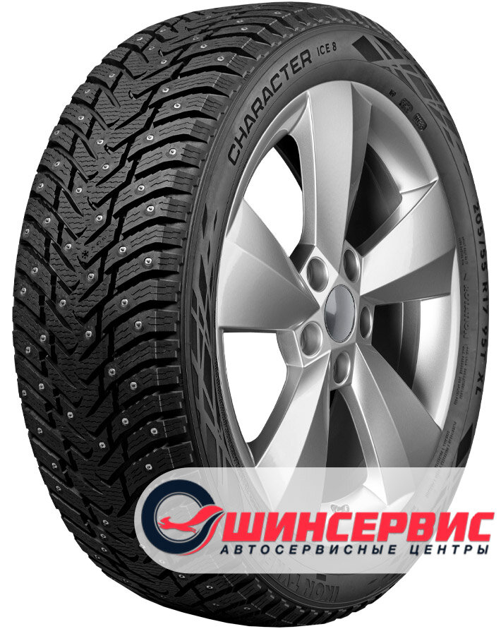Зимняя шина Ikon 185/65 R15 Character Ice 8 (Nordman 8) 92T Шипы Шумность 70dB Вес 7,9 кг