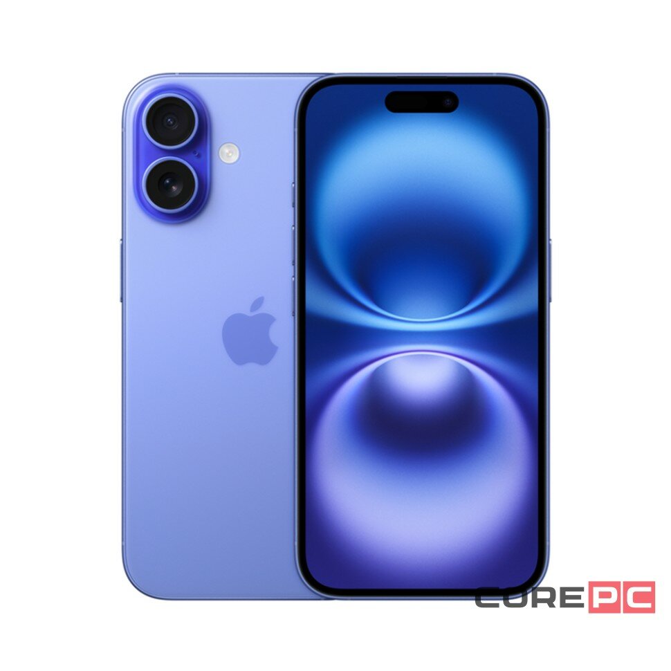 Смартфон Apple iPhone 16 128Gb (Ultramarine) стильный дизайн