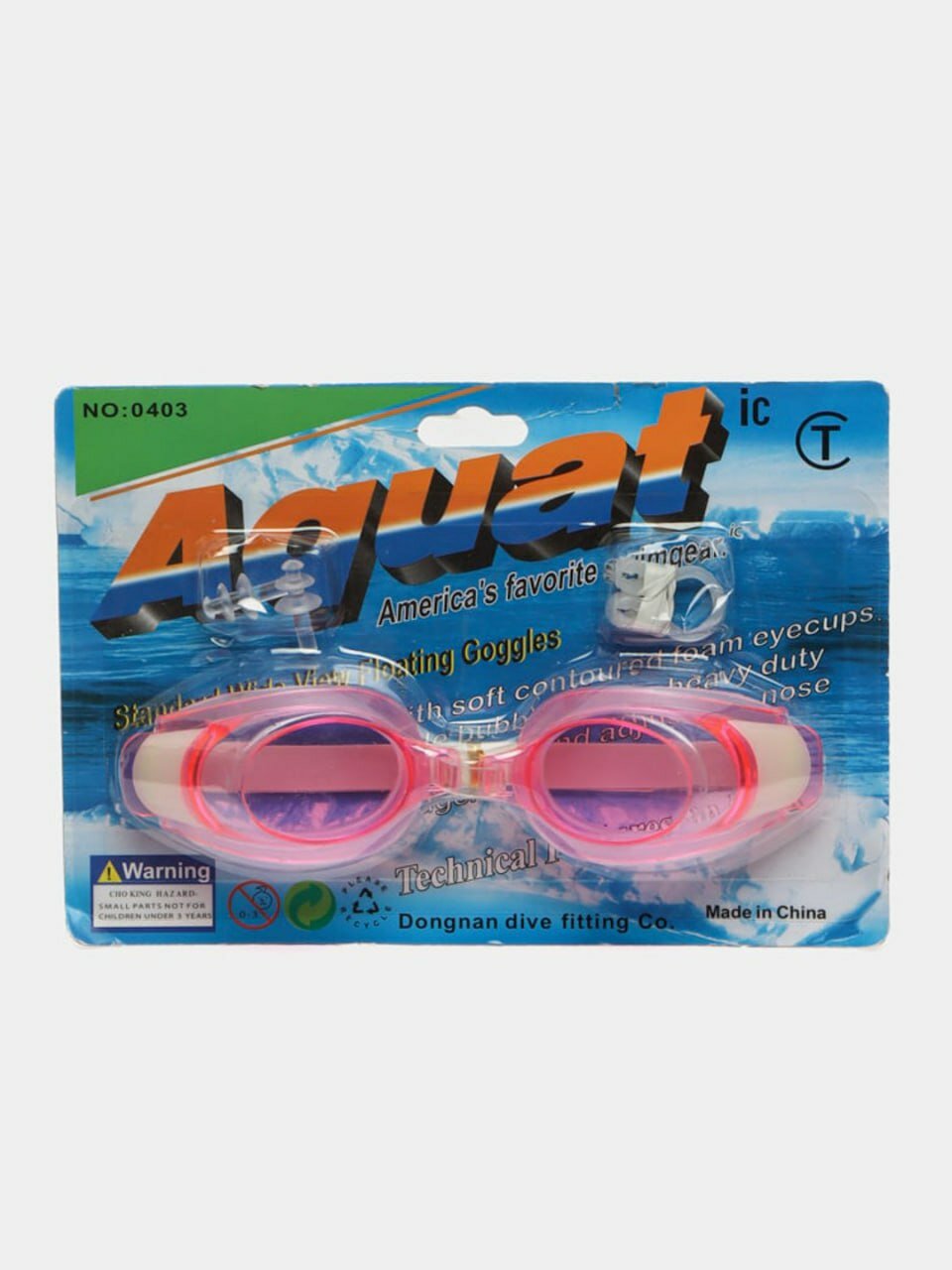 Очки для плавания, Водонепроницаемые, розовые — фото 1