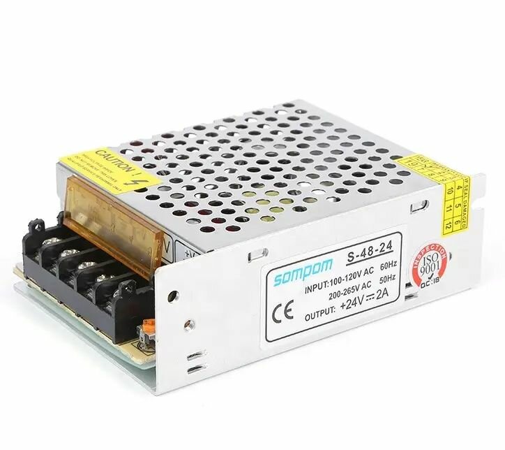 Блок питания 24V 2A 50W, источник питания S-50-24