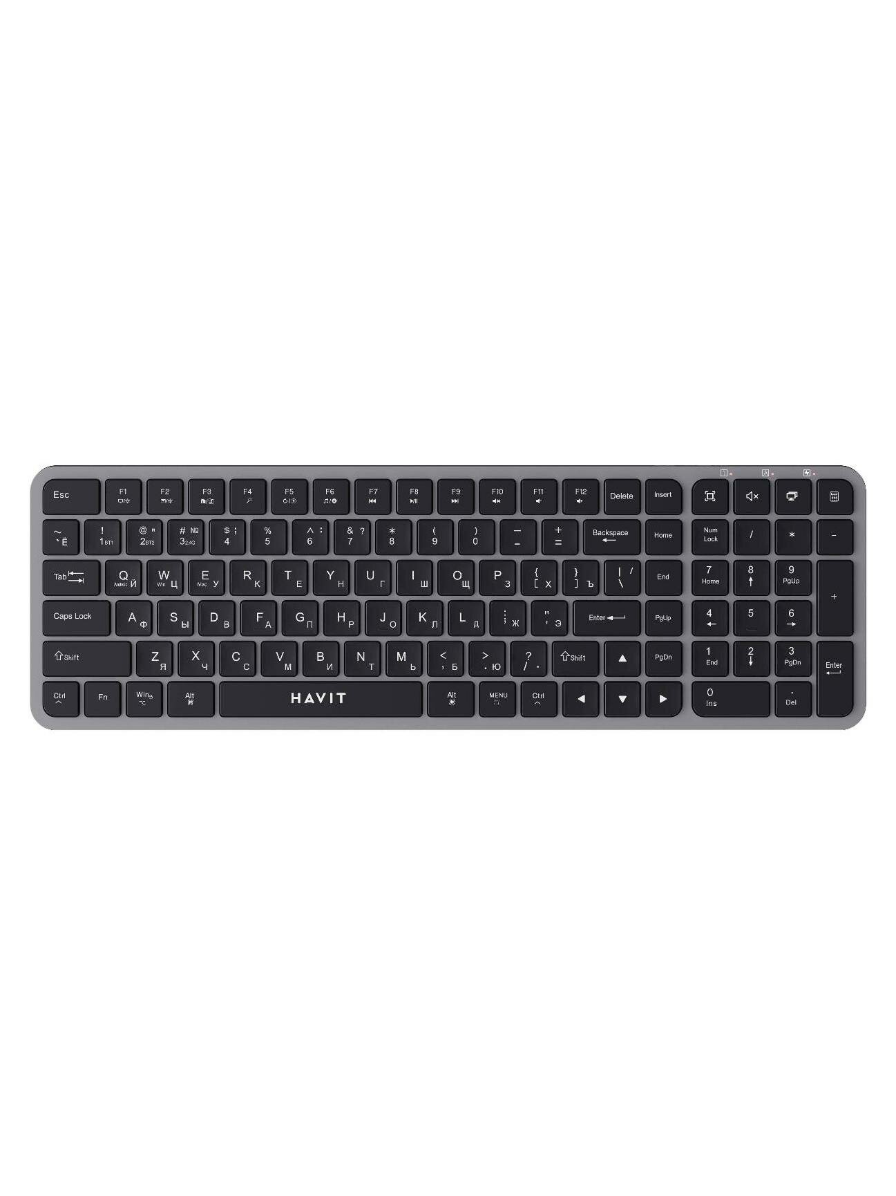 Клавиатура беспроводная Havit KB263WB Black