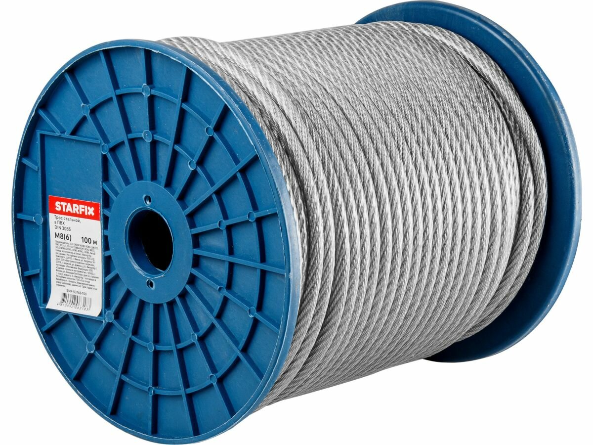 Трос стальной М5 STARFIX SMP-53675-100 бухта 100 м