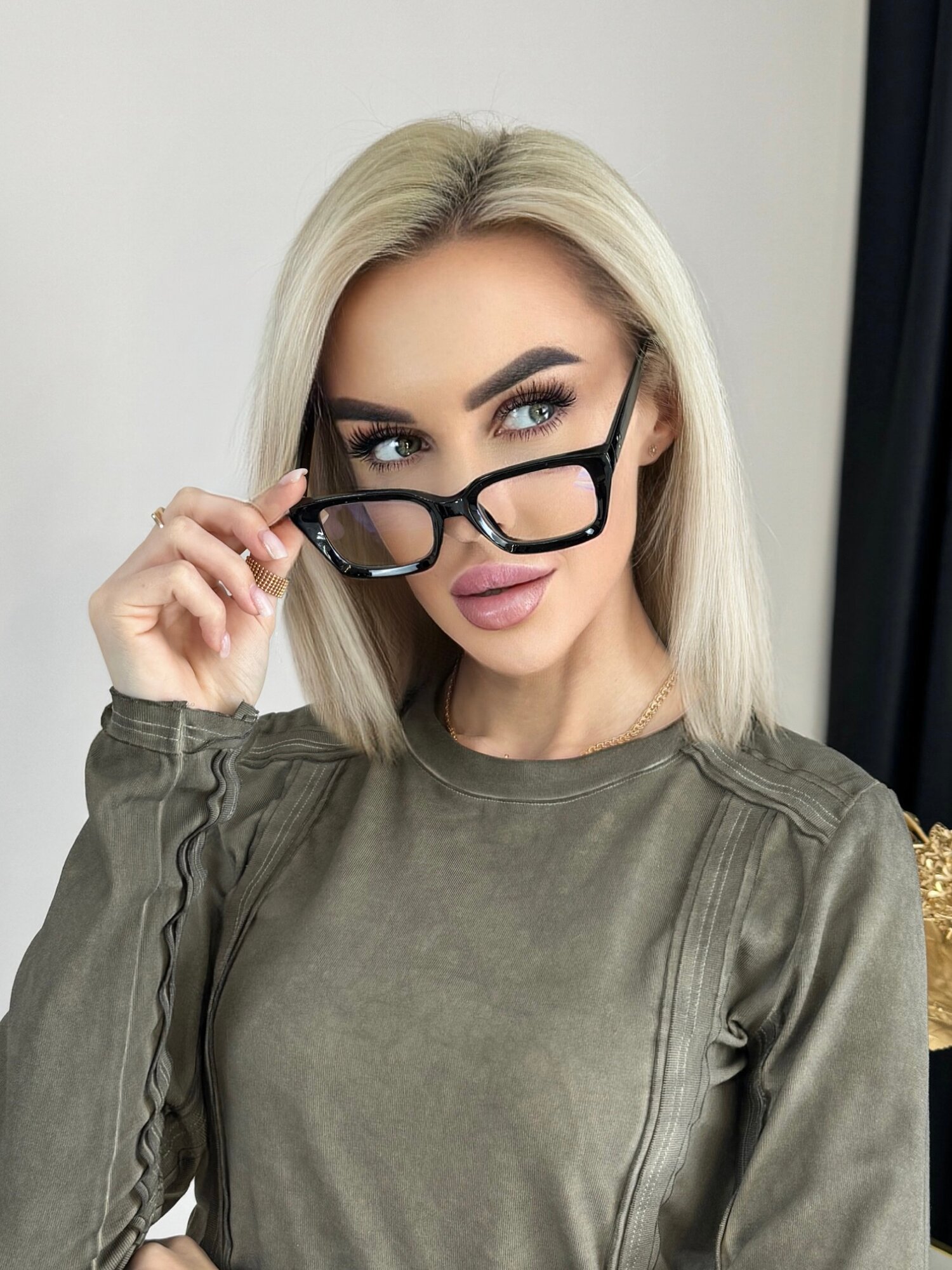 Очки для компьютера UltraGlass, антибликовые, квадратные, без диоптрий — фото 1