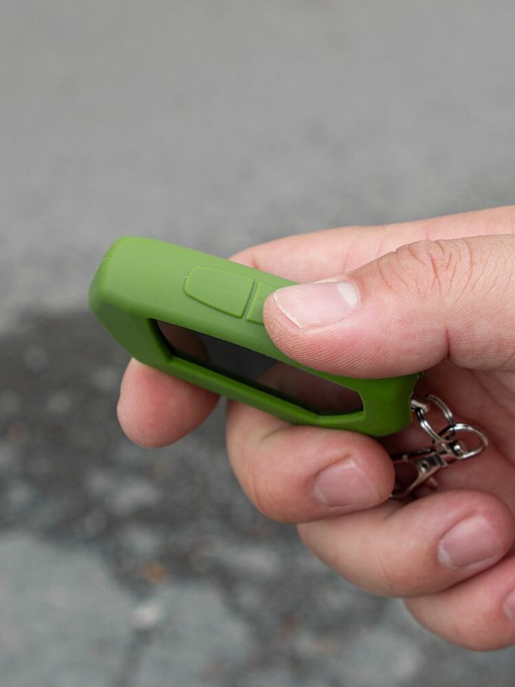 Чехол для брелока Pandora D027, Силиконовый Зеленый Хаки — фото 1