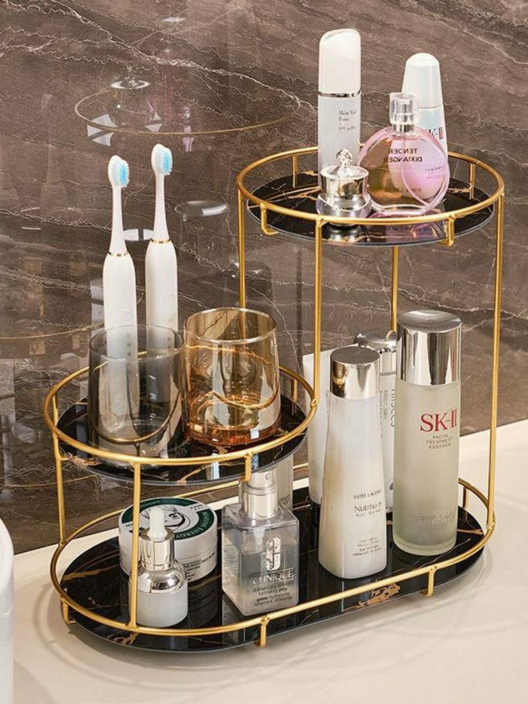 Комплект косметичек длина: 21 см., , черный