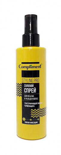 Спрей для волос Compliment, гибкая фиксация, солевой, 200 мл — фото 1