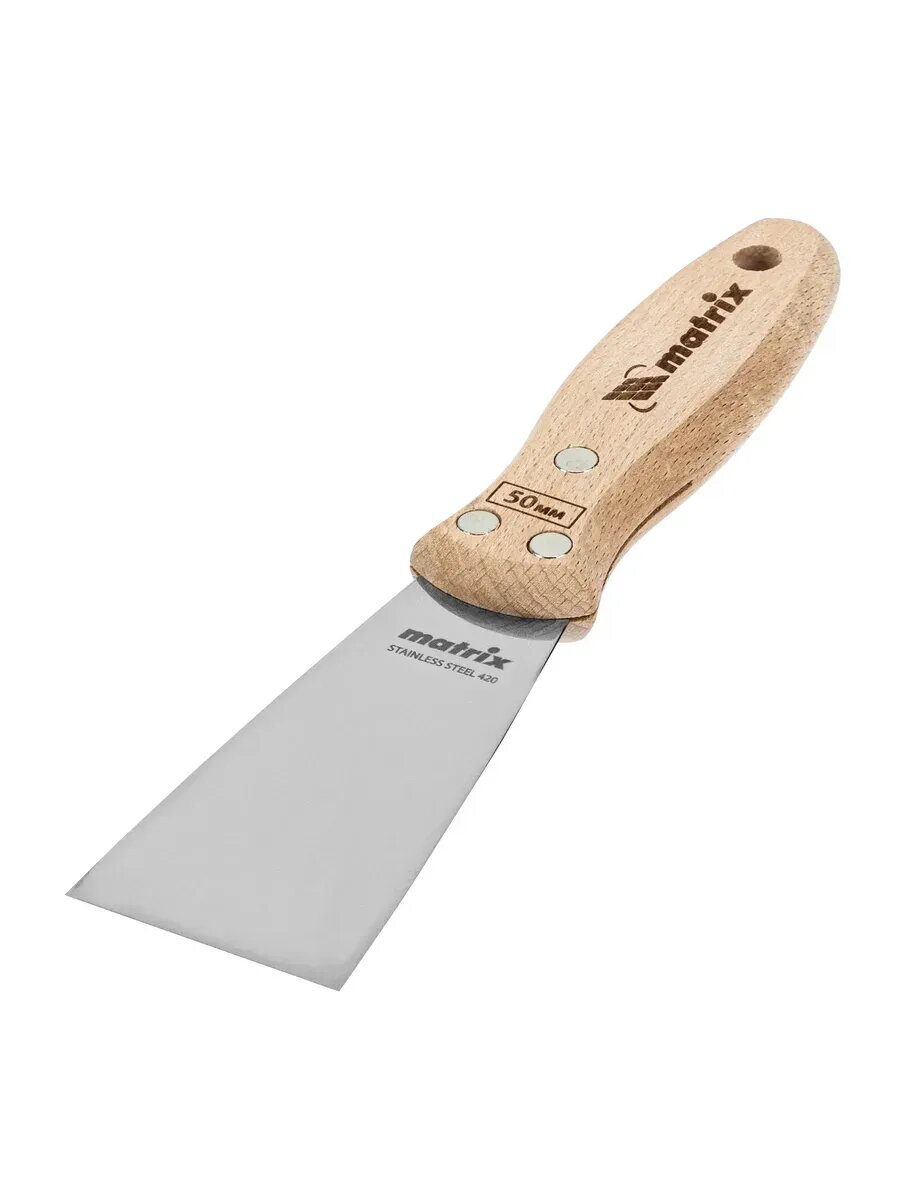 Шпательная лопатка из нерж. стали 50мм Matrix 85611