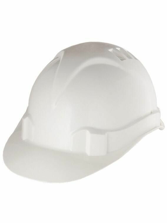 Каска защитная из ударопрочной пластмассы белая Россия Сибртех 89114
