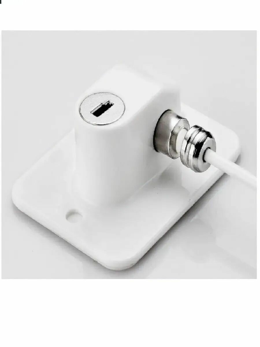 Ограничитель для окна с тросом детский замок 3 шт — фото 1