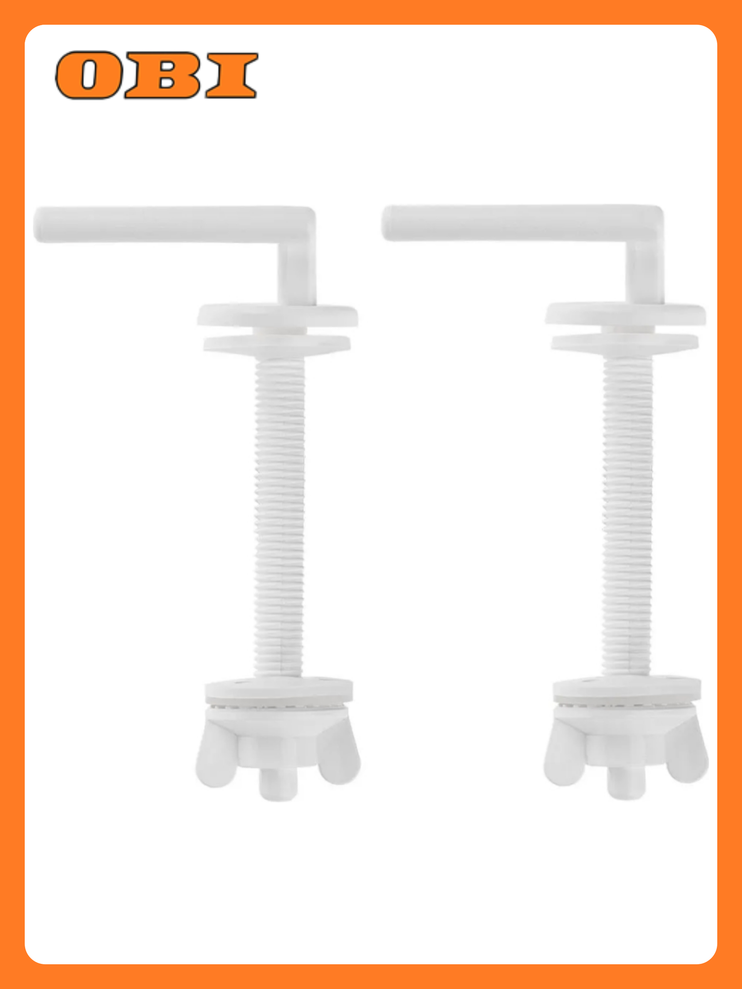 Крепёж сиденья унитаза MasterProf MasterProf белый пластиковый