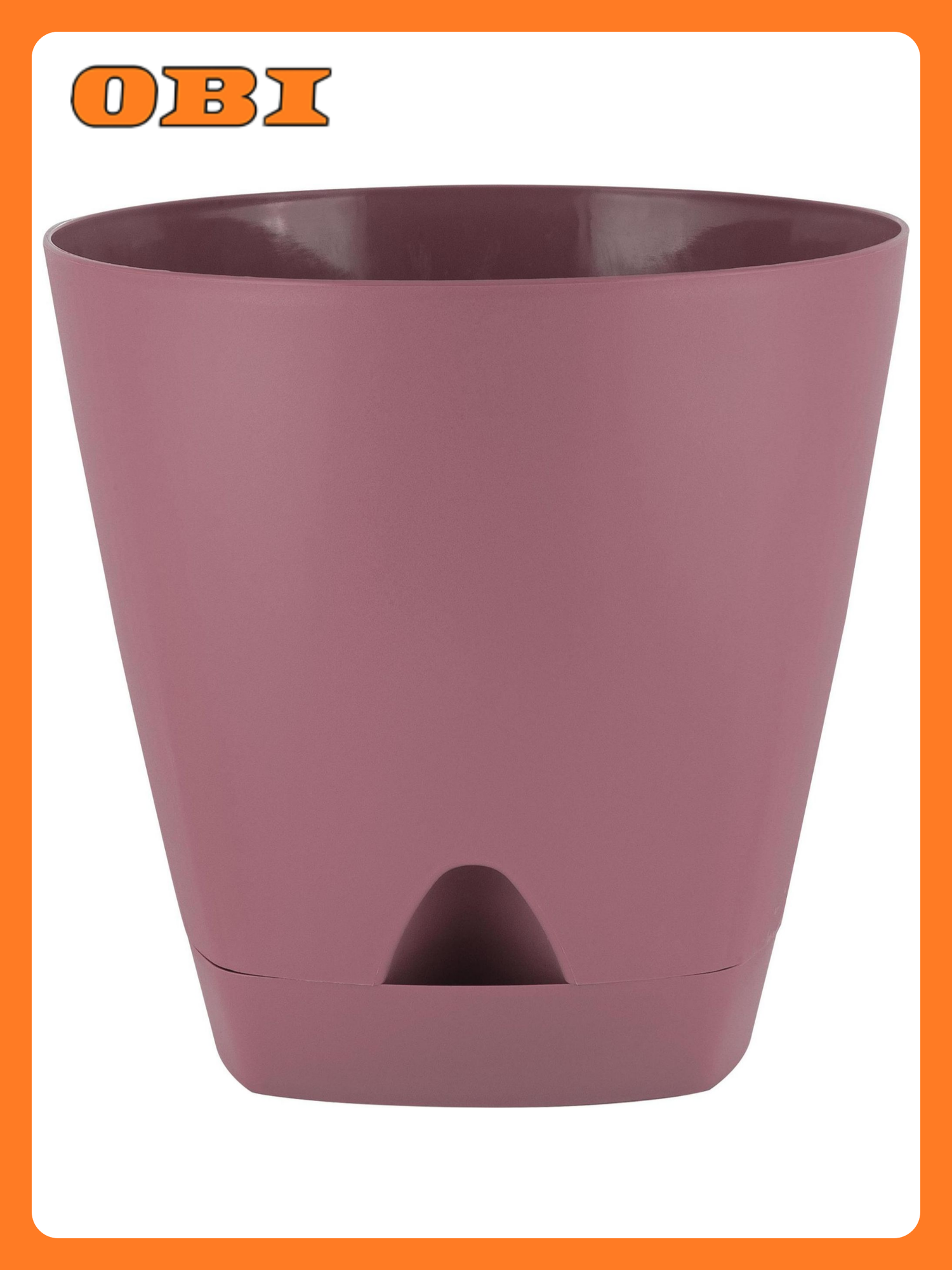 Горшок для цветов AMSTERDAM D 250мм/8л с прикорневым поливом Морозная слива