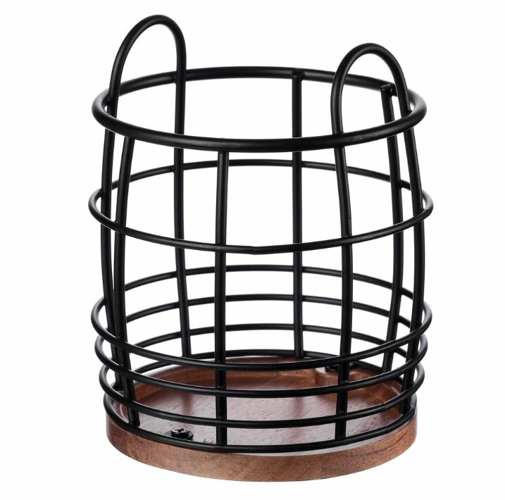 Подставка для приборов KITRO Acacia&black