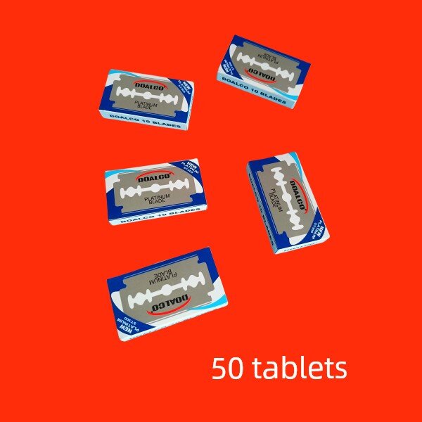 Белые заменяемые лезвия 50 шт. для комплекта ручной бритвы