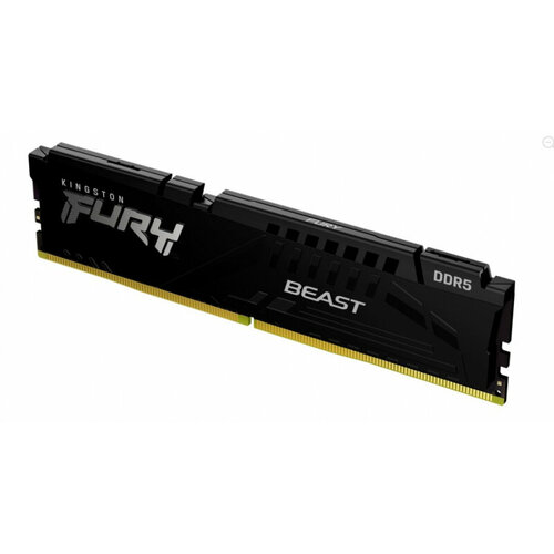 Оперативная память KINGSTON DDR5 32Gb 6000Mhz pc-48000 FURY Beast Black CL40 135V KF560C40BB-32 1322900₽