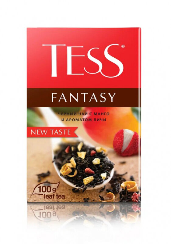 Чай Tess Fantasy черный листовой с добавками, 100 г