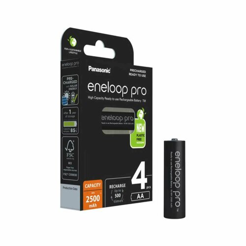 Аккумулятор Panasonic eneloop BK-3HCDE/4BE 2500mAh R06 AA