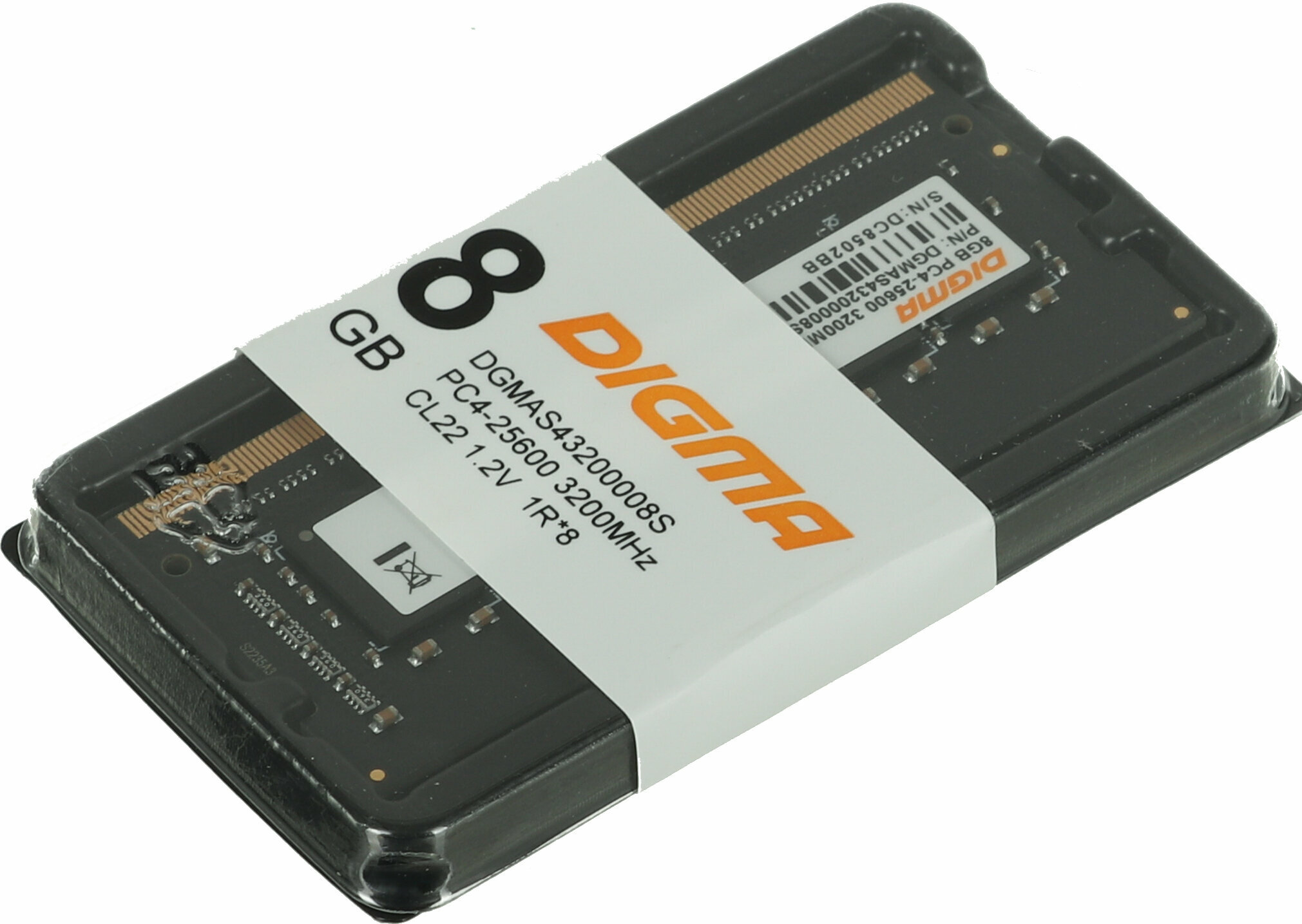 Оперативная память Digma DDR4 - 8Gb, 3200 МГц, SO-DIMM, CL22 (dgmas43200008s) - фото №18