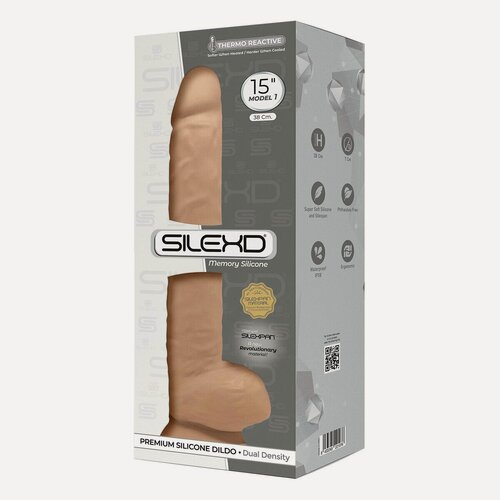 Изображение товара Фаллоимитатор с мошонкой Adrien Lastic SileXD Model 1 38 см, телесный
