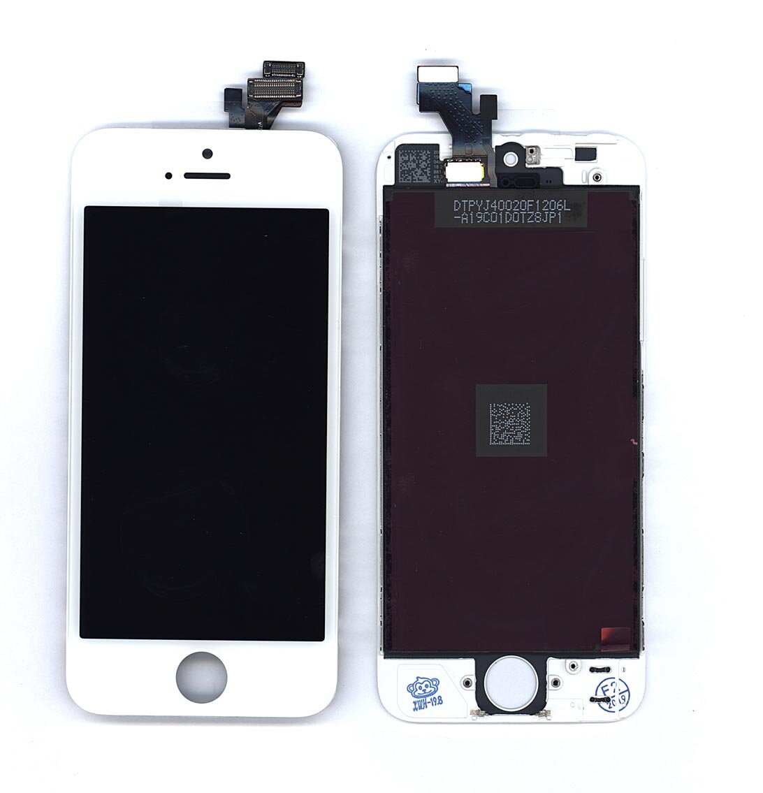 Дисплей (экран) в сборе с тачскрином для iPhone 5 (Tianma) белый / 1136x640