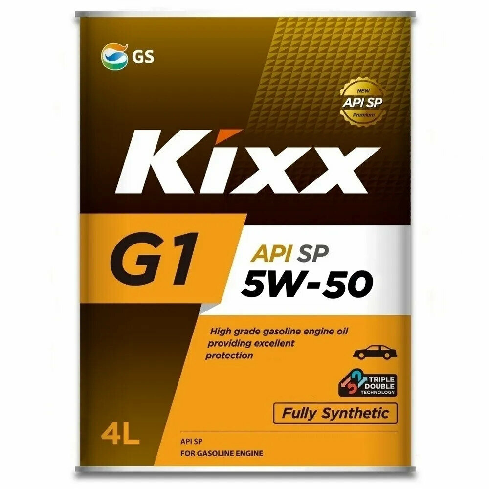 Синтетическое моторное масло Kixx G1 5W-50 SP 4 л