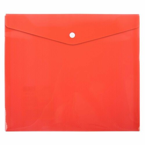 Папки-конверты Expert Complete Premier, для тетрадей, красная, с кнопкой, A5+, 180 мкм, 20 шт
