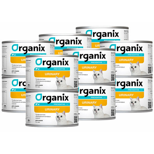 ORGANIX PREVENTIVE LINE URINARY для взрослых кошек при мочекаменной болезни (240 гр х 12 шт)