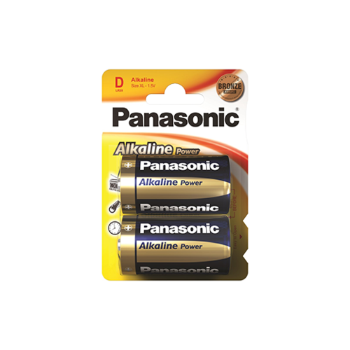 Батарейки Panasonic Alkiline power D щелочные 2 шт