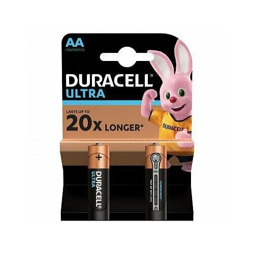 Duracell Батарейка Duracell UltraPower AA (LR06) алкалиновая, 2BL батарейка duracell lr06 aa блистер 4шт