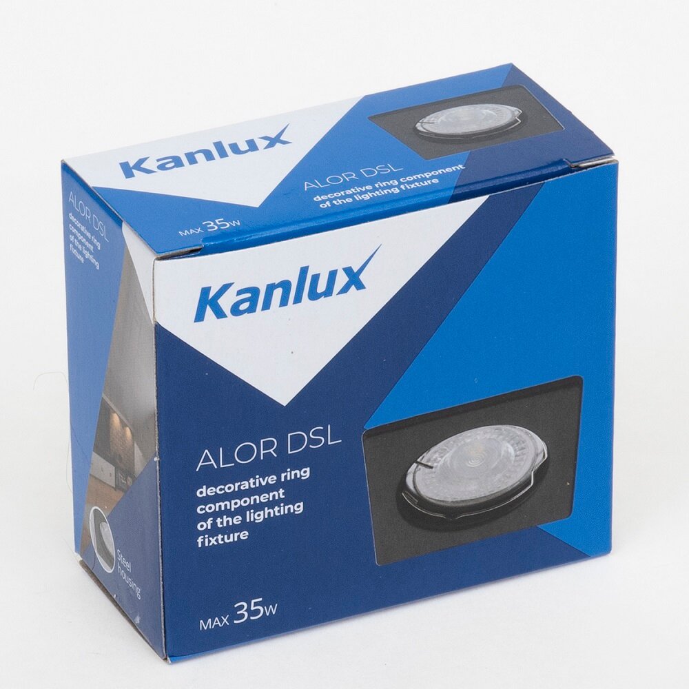 Светильник точечный Kanlux Алор G5,3/GU10 1х35 Вт квадрат черный - фотография № 6